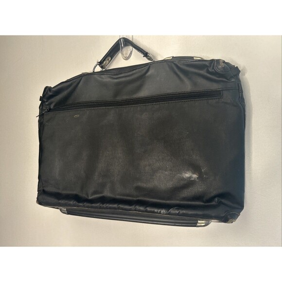 Vintage Bold Everywhere Piero Guide Leather Etage Bag Black 12x 19 Briefcase ‘88 - Picture 3 of 10